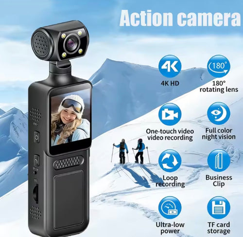 Camara  Portátil 4k Hd 180 °