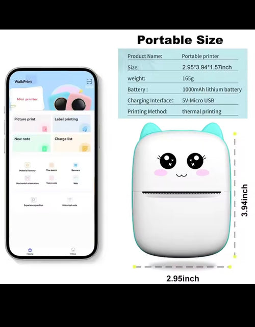 Mini portable printer